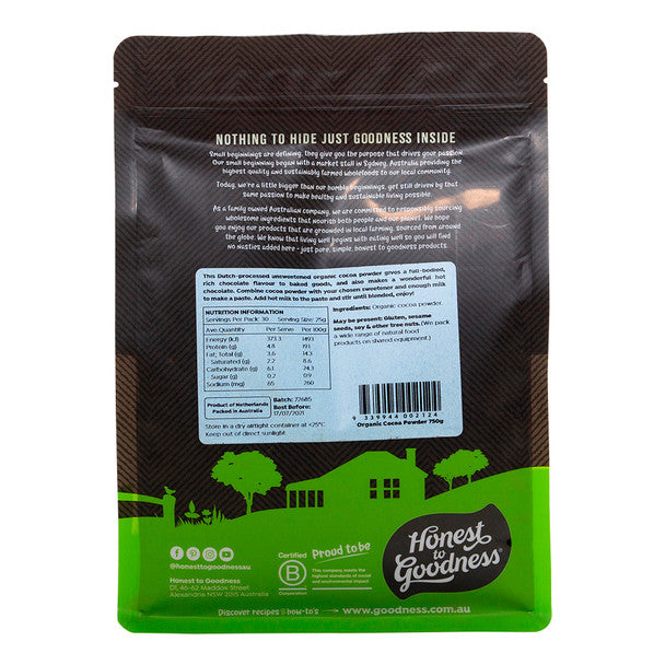 Organic Cacao Powder 750g