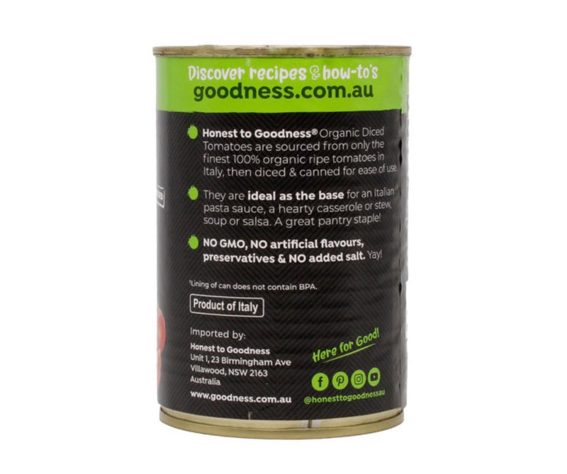 Organic Diced Tomatoes 400g