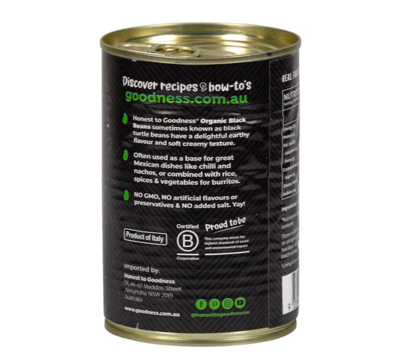 Organic Black Beans 400g