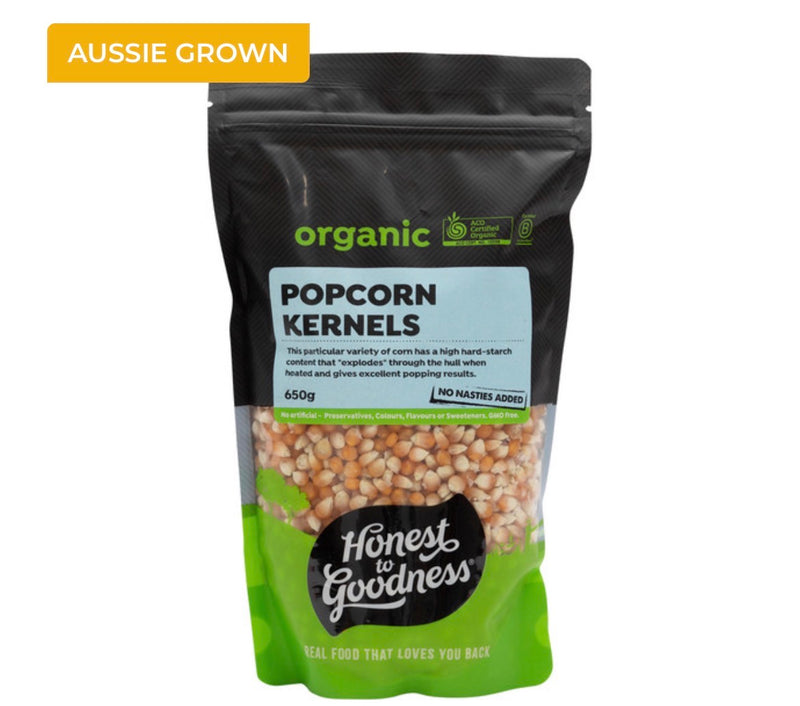 Organic Popcorn Kernels 650g