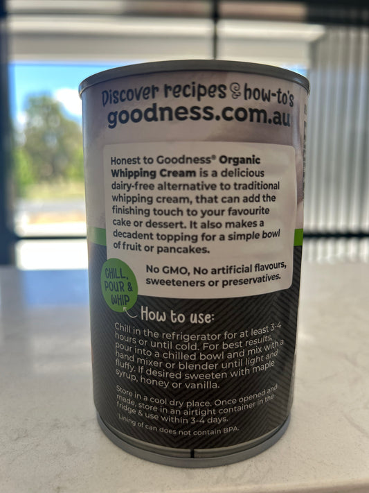 Coconut Whipping Cream 400ml