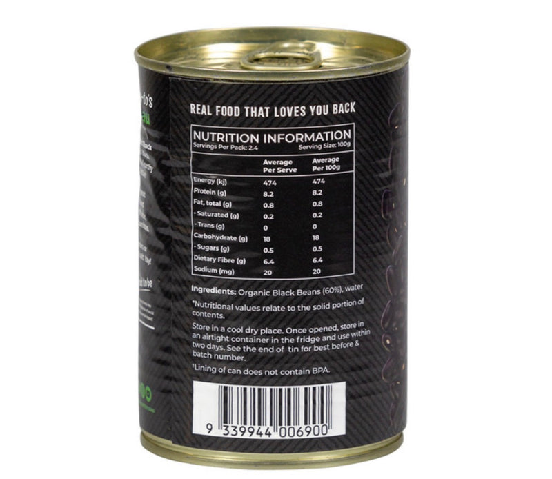 Organic Black Beans 400g