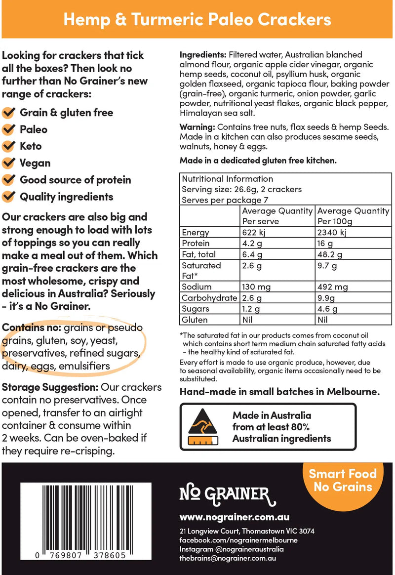 No Grainer Crackers