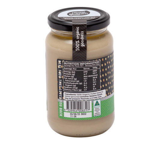 Organic Hulled Tahini 375g
