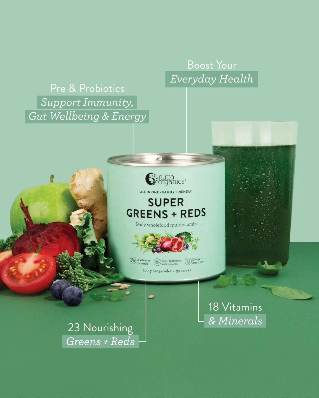 Super Greens + Reds 150g