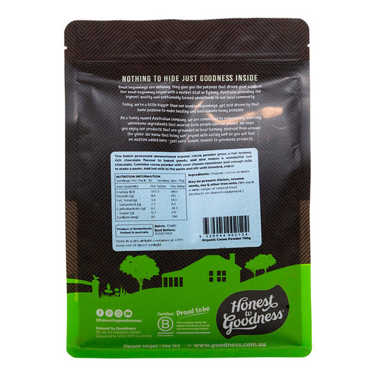 Organic Cacao Powder 750g