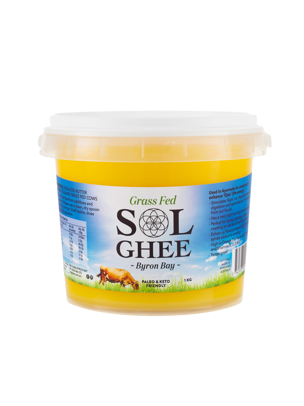 Grass Fed SOL Ghee 1kg