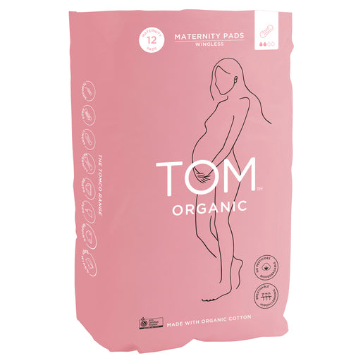 TOM Organic Maternity Pads pk 12