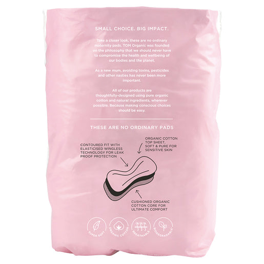 TOM Organic Maternity Pads pk 12