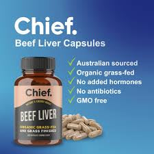 CHIEF Beef Liver Capsules 120
