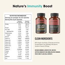 CHIEF Beef Liver Heart & Kidney Capsules 120