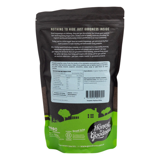 Organic Pepitas 500g