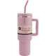 Insulated Tumbler with Handle & Straw Sage 1.18L